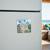 Zee Foam Green Beach House Magneet