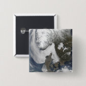 Zee Fog in Scandinavië Vierkante Button 5,1 Cm (Voorkant /achterkant)