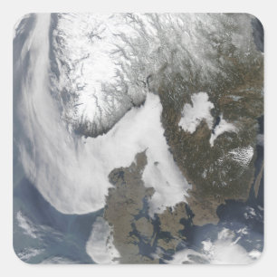 Zee Fog in Scandinavië Vierkante Sticker