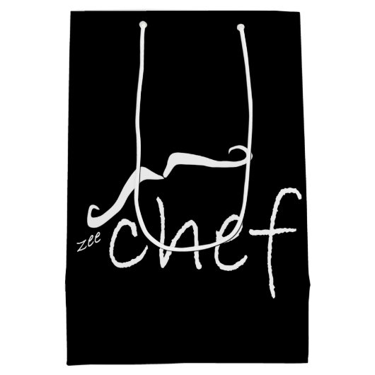 Zee Franse Chef Black MGB Medium Cadeauzakje (Achterkant)