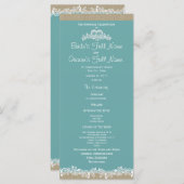 Zee Garland Aqua Trouwprogramma Programma (Voorkant / Achterkant)