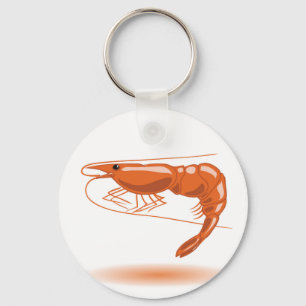 Zee garnaal sleutelhanger