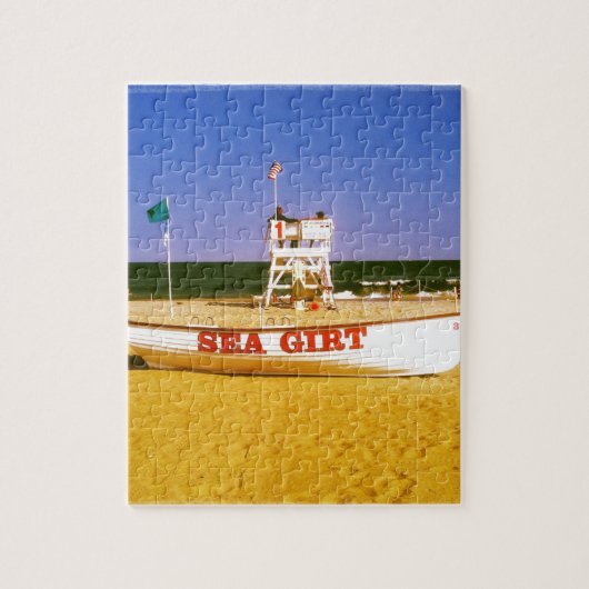 Zee Girt Lifeguard Boat Legpuzzel (Verticaal)