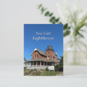 Zee Girt Lighthouse Briefkaart (Staand voorkant)