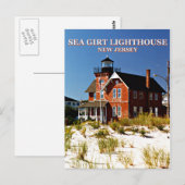 Zee Girt Lighthouse, New Jersey Briefkaart (Voorkant / Achterkant)