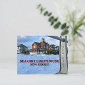 Zee Girt Lighthouse, New Jersey Briefkaart (Staand voorkant)