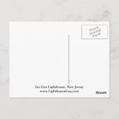 Zee Girt Lighthouse, New Jersey Briefkaart (Achterkant)