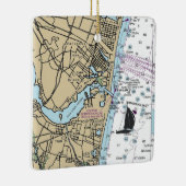 Zee Girt NJ Chart Keramisch Ornament (Rechts)