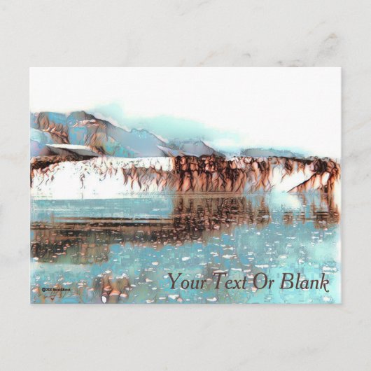 Zee Glacier Briefkaart (Voorkant)