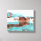 Zee Glacier Canvas Afdruk (Voorkant)