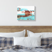 Zee Glacier Canvas Afdruk (Insitu (Slaapkamer))