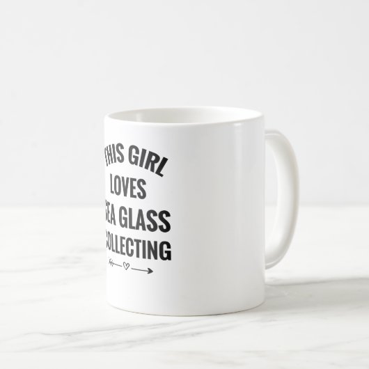 Zee glas dat cadeaus verzamelt | Zee Glass Collect Koffiemok (Voorkant rechts)