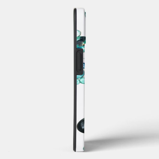 Zee glas kleurt bloemen en bling Case-Mate iPhone case (Achterkant / Rechts)