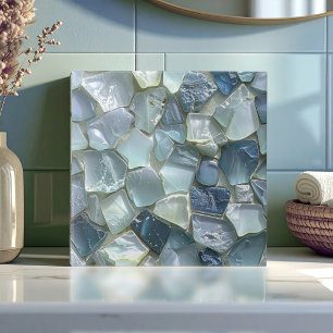 Zee Glas Mozaïek Blauw ID1183 Tegeltje