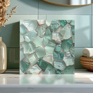 Zee Glas Mozaïek Zee Schuim Groen ID1183 Tegeltje