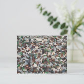 Zee glas op het strand van Glass - Bermuda Briefkaart (Staand voorkant)