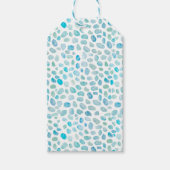 Zee Glas Strand Patroon Gift Labels Cadeaulabel (Voorkant)