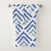 Zee glas - Treeometric - blauw Bad Handdoek (Insitu)