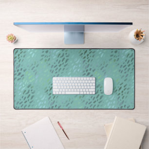 Zee-glas zomerstrand blauw & groen bureaumat