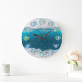 Zee Glass en Ocean Wave Large Clock Grote Klok (Huis)