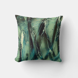 Zee Glass Green Rock Kussen