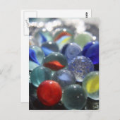 Zee Glass Marbles Briefkaart (Voorkant / Achterkant)
