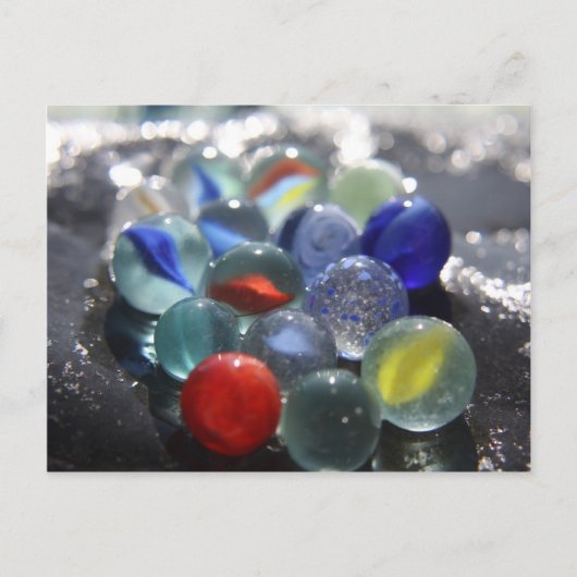 Zee Glass Marbles Briefkaart (Voorkant)