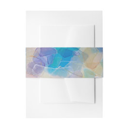 Zee Glass Ocean Beach Bruiloft Uitnodigingen Wikkel