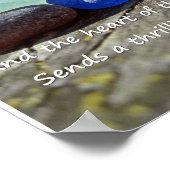 Zee Glass Poster - met Citaat (Hoek)