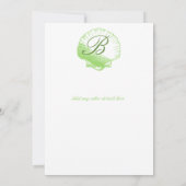 Zee Glass Sea Shells Weddenschap Kaart (Achterkant)