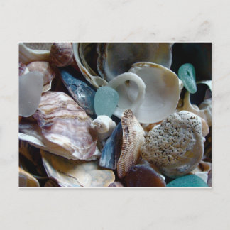 Zee Glass Shell verzameld Briefkaart