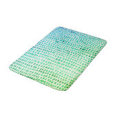 Zee Glass Turquoise Beach Pebble Medium Bath Mat (Gekanteld)