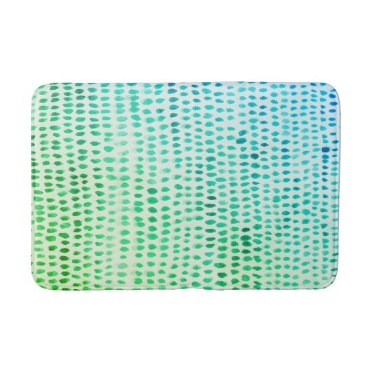 Zee Glass Turquoise Beach Pebble Medium Bath Mat (Voorkant)