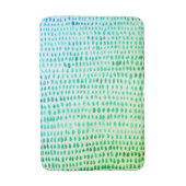 Zee Glass Turquoise Beach Pebble Medium Bath Mat (Voorkant Verticaal)