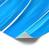 Zee golf ontwerp - stromende golf poster (Hoek)