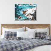 Zee golven canvas afdruk (Insitu (Slaapkamer))