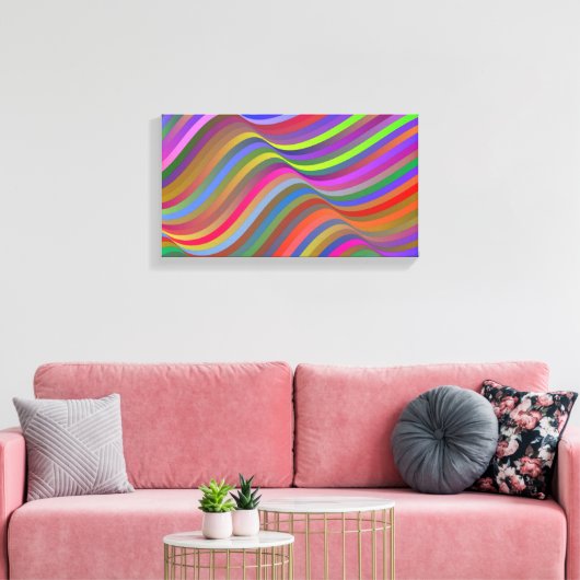 zee golven canvas afdruk (Insitu (Woonkamer))