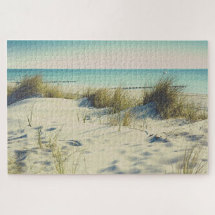 Zee Grass en Sand Dunes op het strand Legpuzzel
