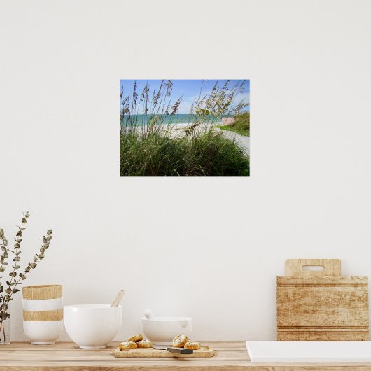 Zee grassen poster (Keuken)