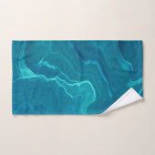Zee Green Agate Marble Abstraction Bad Handdoek (Handdoek)