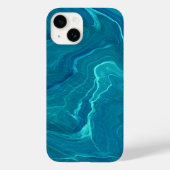 Zee Green Agate Marble Abstraction Case-Mate iPhone Case (Achterkant)