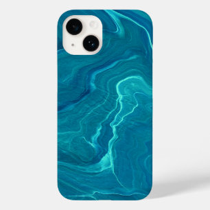 Zee Green Agate Marble Abstraction Case-Mate iPhone 14 Hoesje