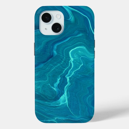 Zee Green Agate Marble Abstraction Case-Mate iPhone Case (Achterkant)