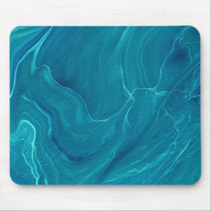 Zee Green Agate Marble Abstraction Muismat