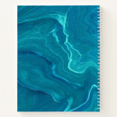 Zee Green Agate Marble Abstraction Notitieboek (Achterkant)