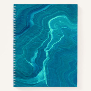 Zee Green Agate Marble Abstraction Notitieboek