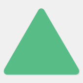 Zee Green Driehoek Sticker (Voorkant)