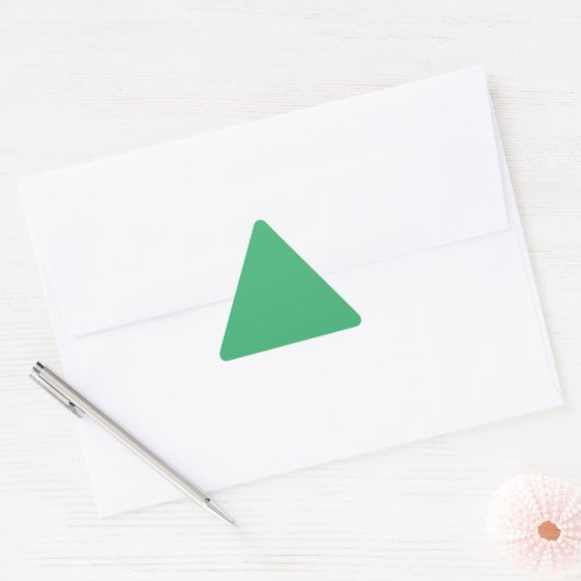 Zee Green Driehoek Sticker (Envelop)