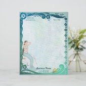 Zee Green Fantasy Briefhoofd Ontwerp (Staand voorkant)