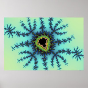 Zee Green Fractal Poster